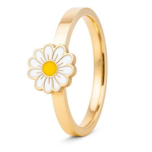 Anxiety Ring Kleine Witte bloem