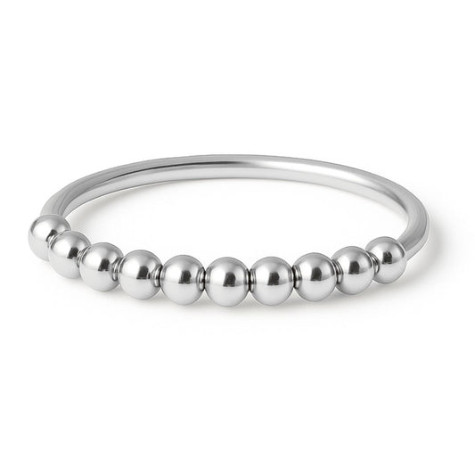 Anxiety Ring zilver kleurig (RVS)