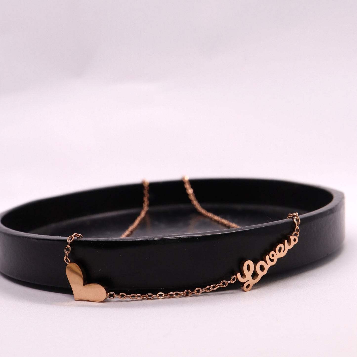 Lovers ketting rosé goud Sfeerbeeld