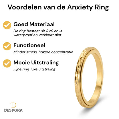 Anxiety Ring (Flux) Goud voordelen