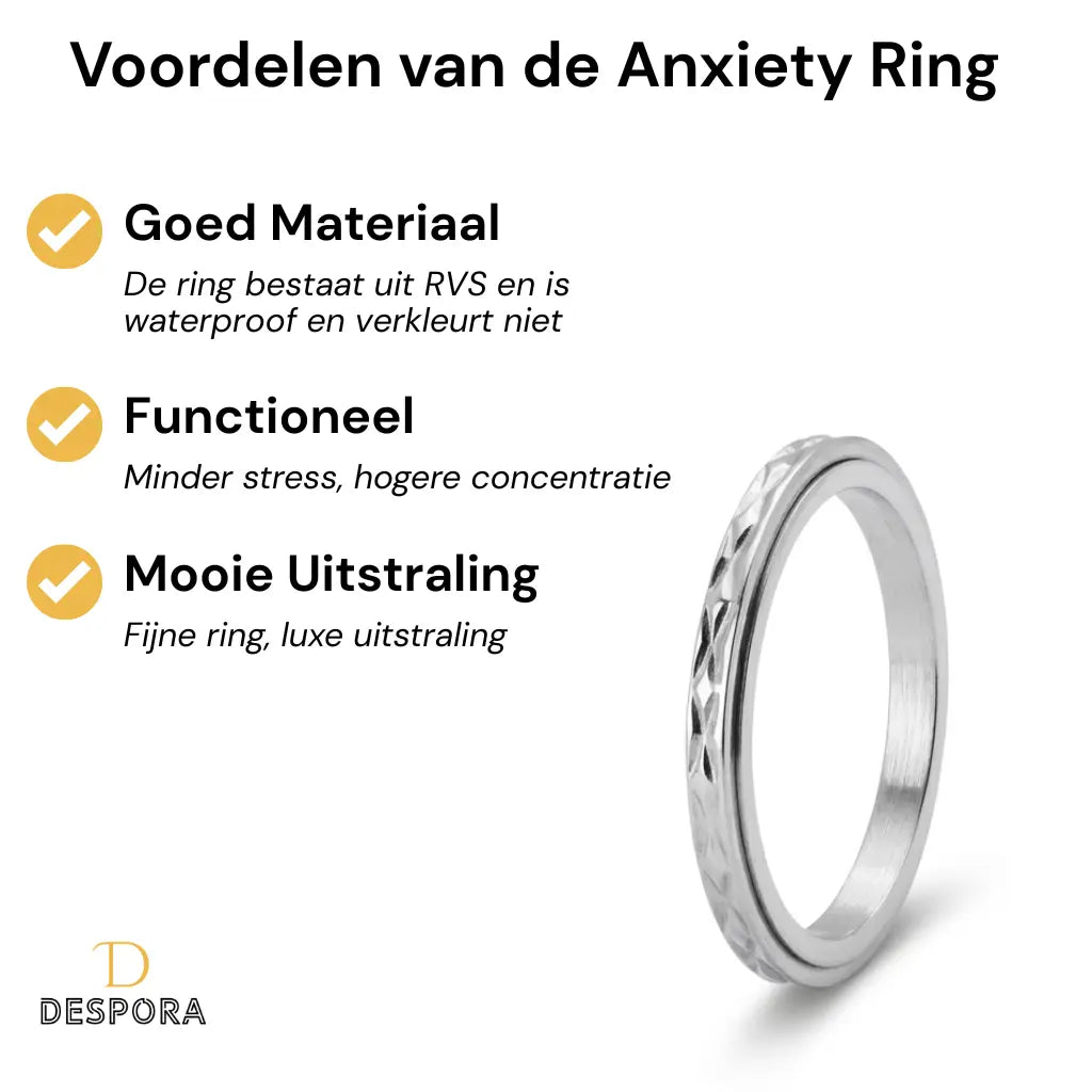 Anxiety Ring (Flux) Zilver voordelen