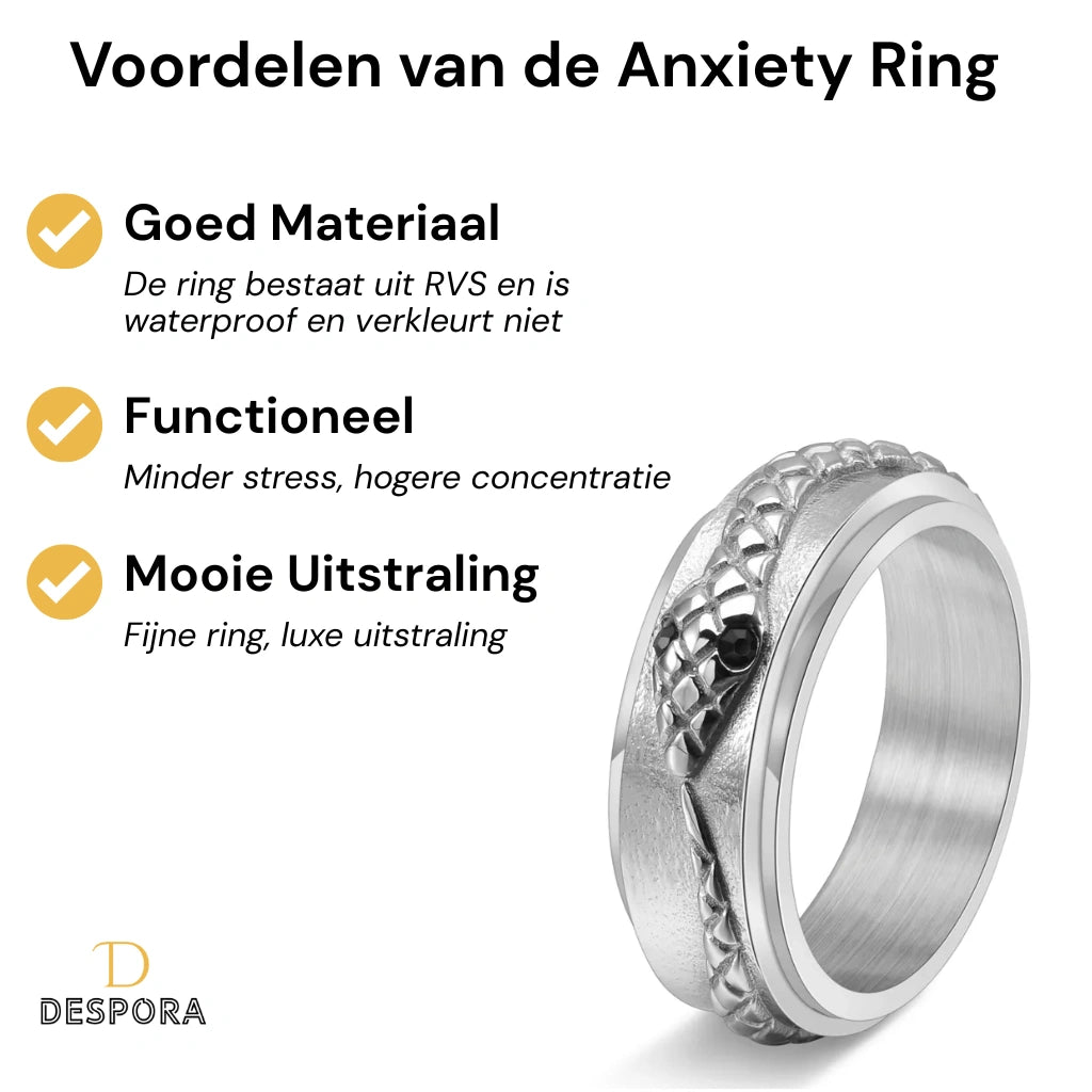 Anxiety Ring (Slang) Zilver voordelen