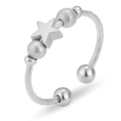 Anxiety Ring (ster) Zilver