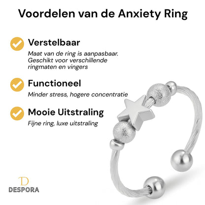 Anxiety Ring (ster) Zilver Voordelen