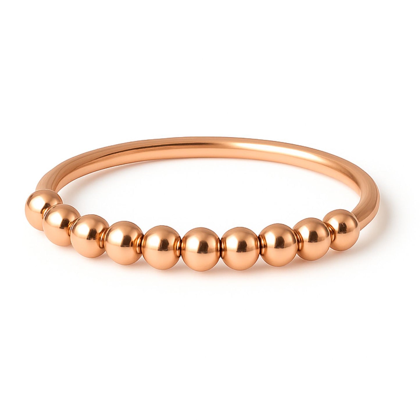 Anxiety Ring rosé goud kleurig (RVS)