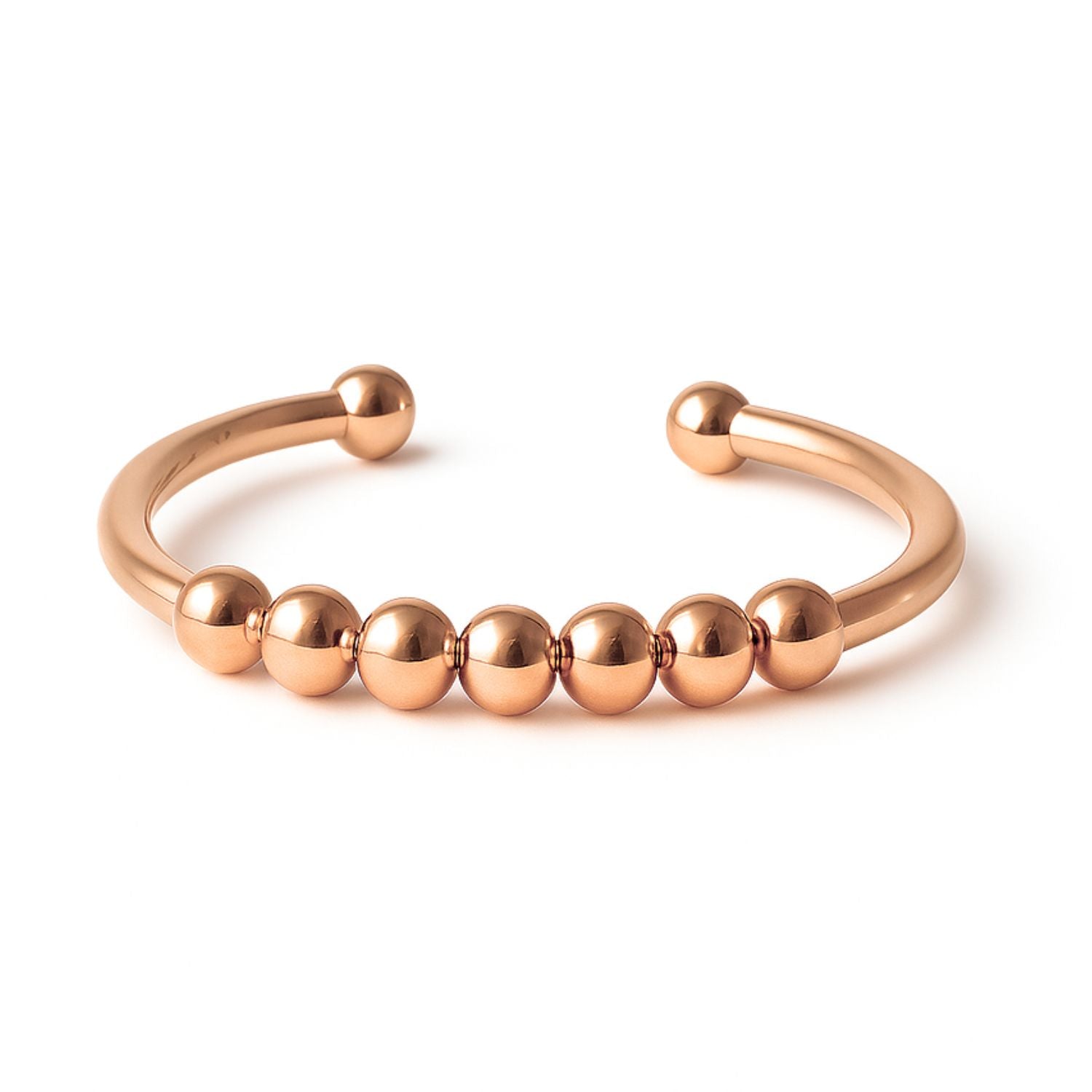 Anxiety Ring rosé goud kleurig (RVS) one size