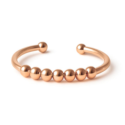 Anxiety Ring rosé goud kleurig (RVS) one size