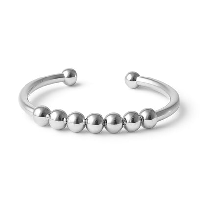 Anxiety Ring zilver kleurig (RVS) one size