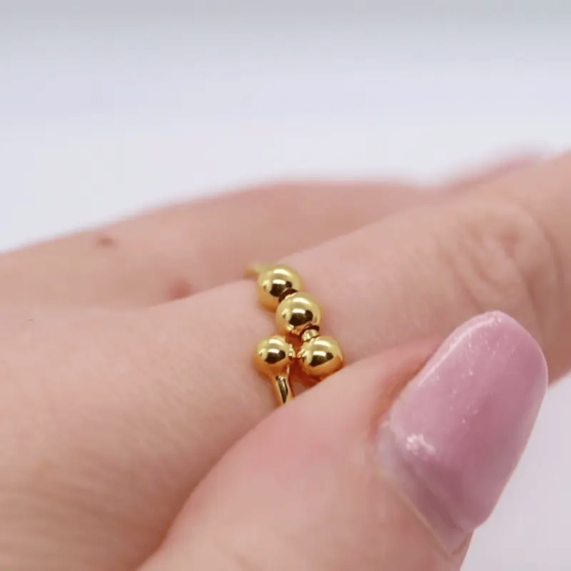 Website video Anxiety Ring dubbel zilver925 gold plated