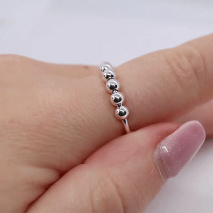 Anxiety Ring zilver 925 in beweging