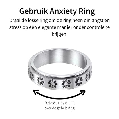 Anxiety Ring (Bloemetjes) Zilver Gebruik