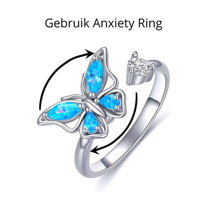 Anxiety Ring (Draairing Vlinder) Zilver 925 gebruik
