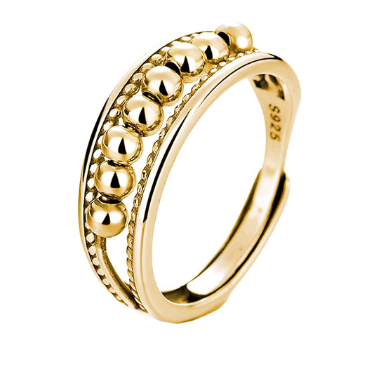 Anxiety Ring (Golf) zilver 925 Gold Plated