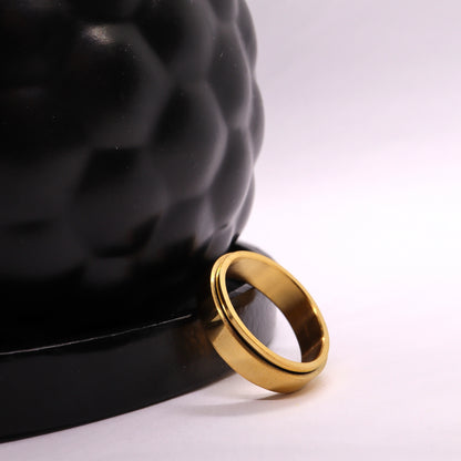 Anxiety Ring (Graveerbaar) Goud Sfeerbeeld