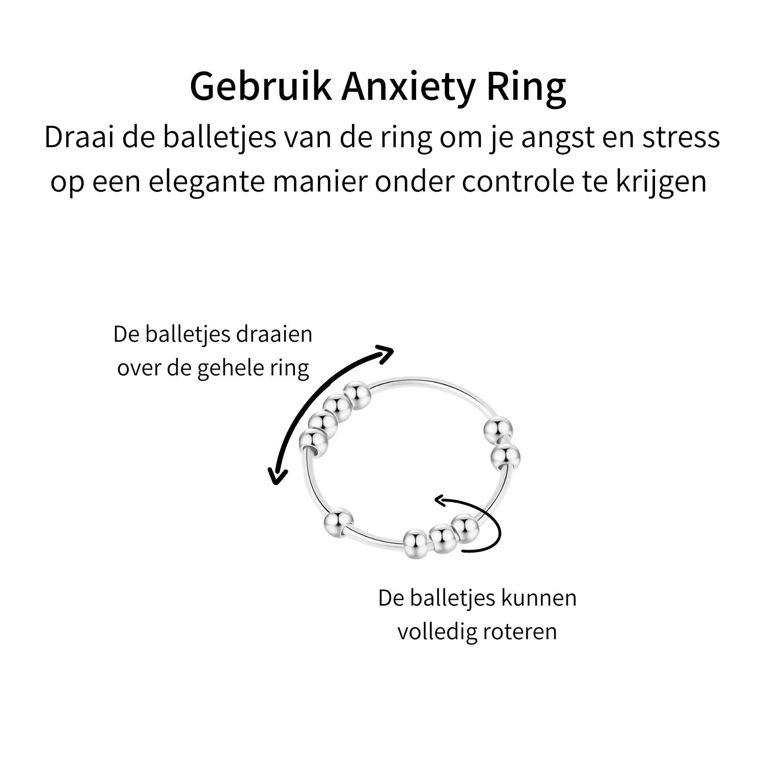 Anxiety Ring zilver 925 Gebruik