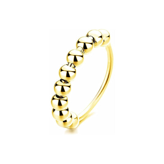 Anxiety Ring zilver 925 Gold Plated