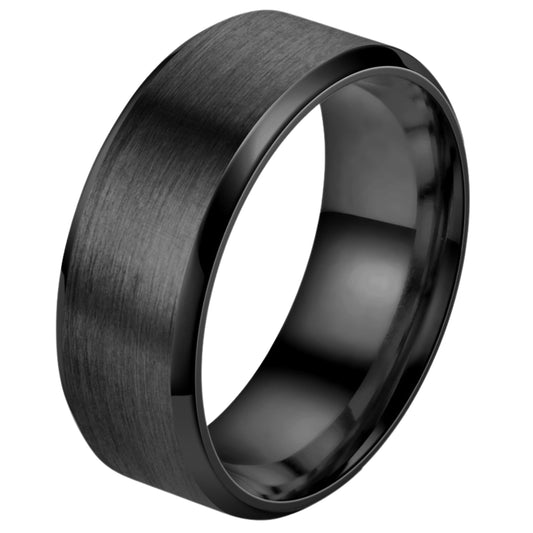 Graveerbare Ring Zwart