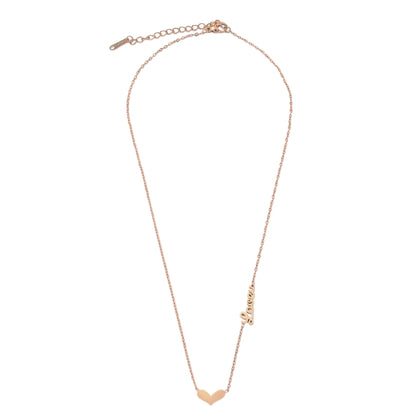 Lovers ketting rosé goud