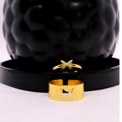 Butterfly Friendship Ring gold colour
